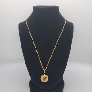 Initial Necklace for Women - Gold Stainless Steel